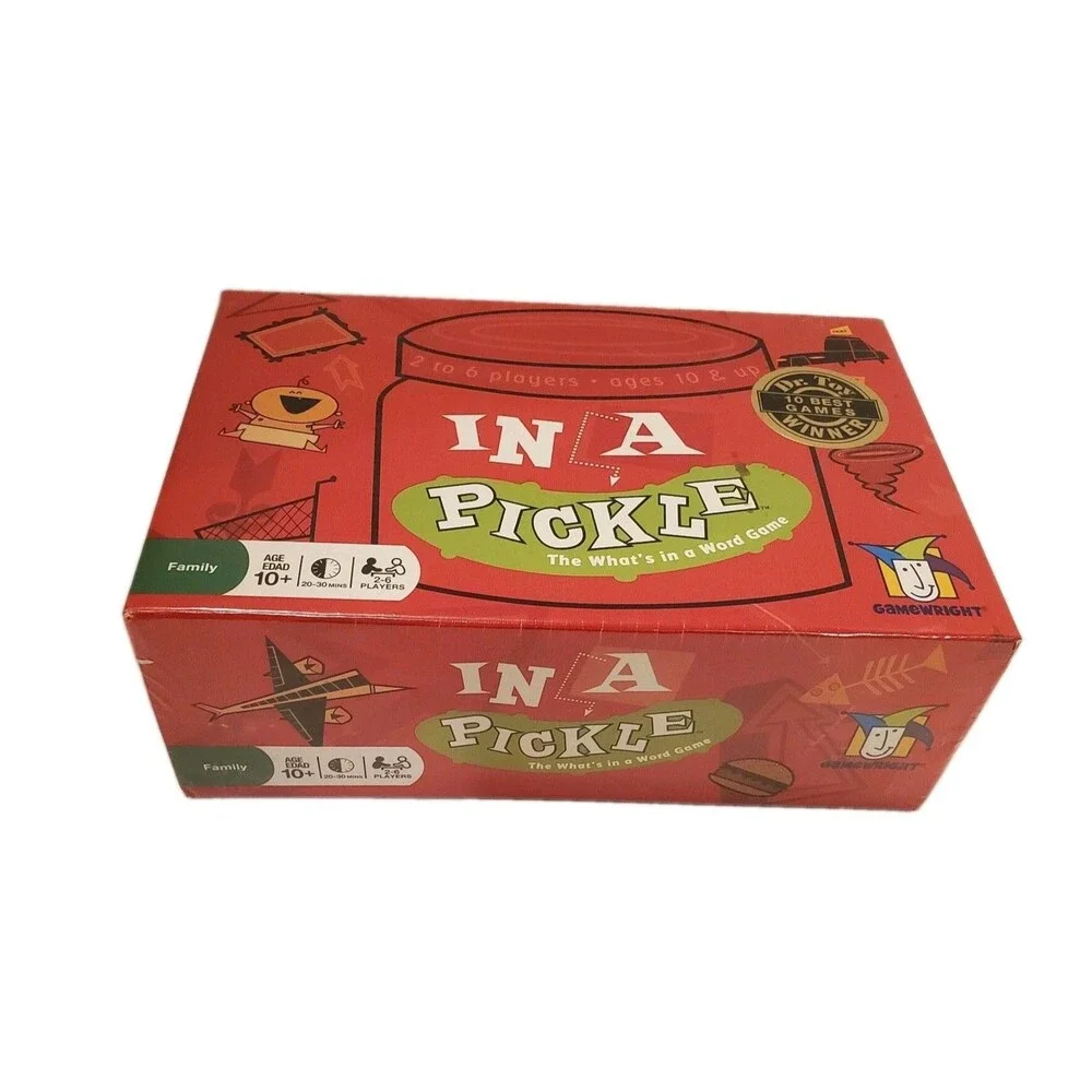 In A Pickle Game The What’s In A Word Game Brand New/Sealed Ages 10+ 2-6 Players